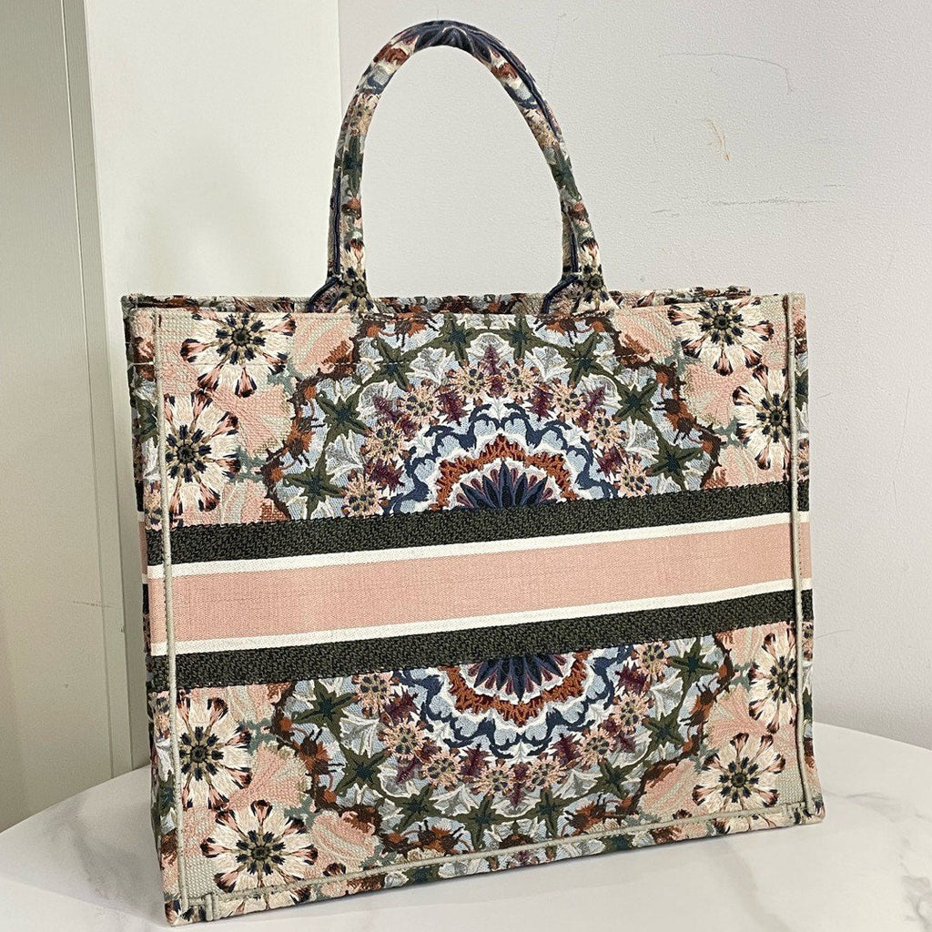 Dior Kaleidoscope Book Tote GM (2019) Multicolor Canvas Bag