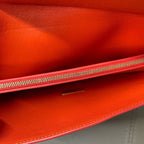 New  Celine Clutch in Orange Canvas