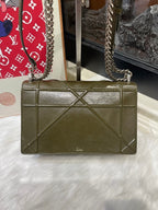 Dior Diorama Bag 9041 Olive Leather Shoulder Bag