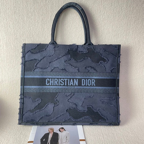 Christian Dior Denim Camouflage Tote Bag 4092219