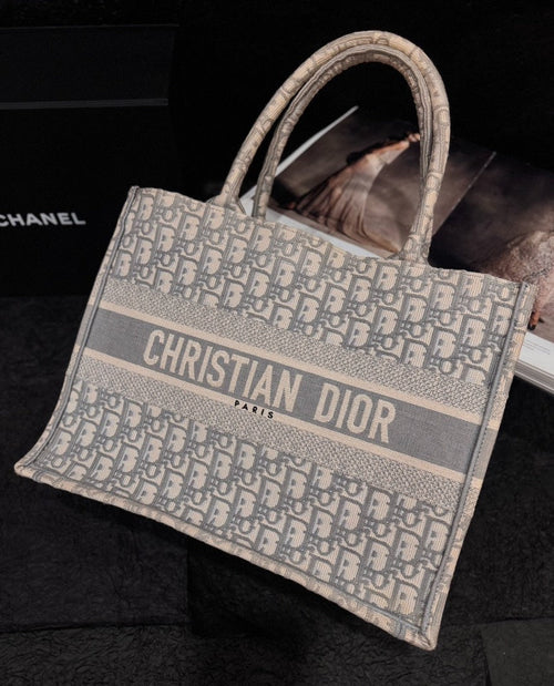 Dior Oblique Tote Bag Grey 2020 - Christian Dior