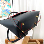 Celine Belt Micro Tote Bag Dark Blue Leather Tote