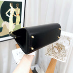 Dior Frame Top Handle Two-Way Bag Black Leather