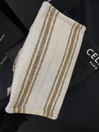 Celine Canvas Tote Bag Brand New with Long Strap - Beige