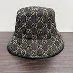 Gucci GG Denim Hat Black 57cm FM9065