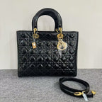 Dior Lady Bag SJZ2-15 Black Top Handle Bag -