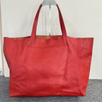 Celine  Red Leather Tote Bag SJZ2-26