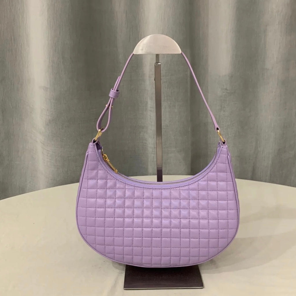 Celine Triomphe Ava Hobo Bag Lilac Leather