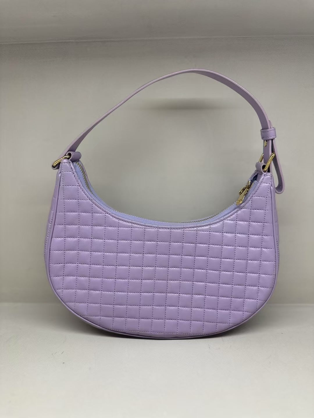 Celine Triomphe Ava Hobo Bag Lilac Leather