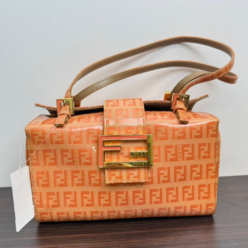 Fendi Zucchino Handbag B0011 Orange Shoulder Bag