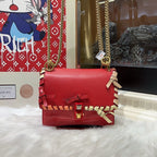 Fendi Kan I Red Leather Shoulder Bag -  Condition