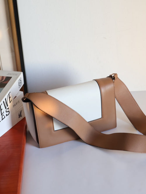 Celine Frame Bag #7C Tan Leather Crossbody Bag