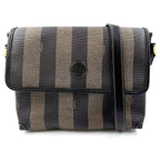 Fendi PVC Leather Crossbody LB106887 Black Crossbody Bag