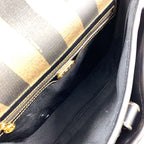 Fendi PVC Leather Crossbody LB106887 Black Crossbody Bag