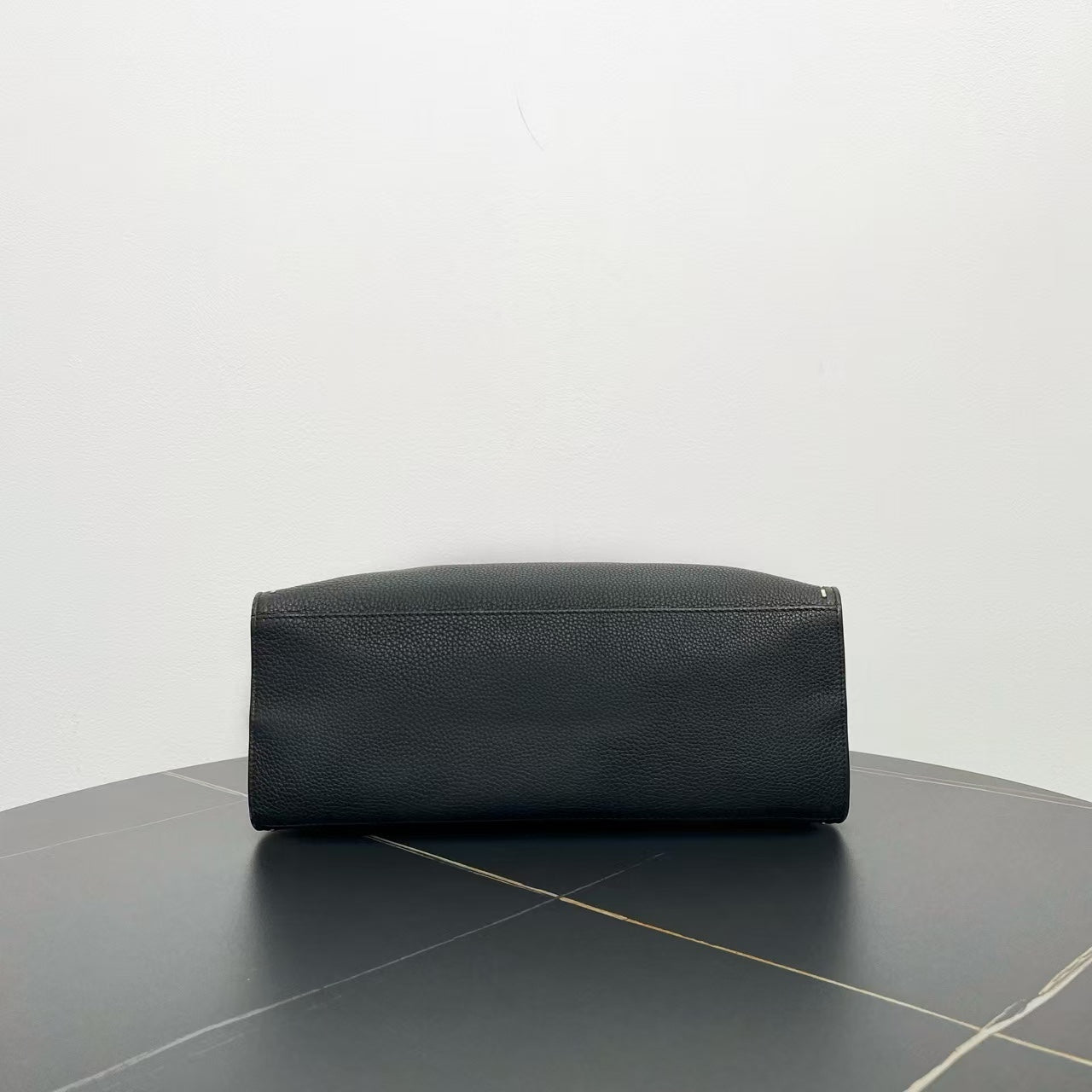 Fendi Black Leather Two-Way Bag -  Designer Handbag