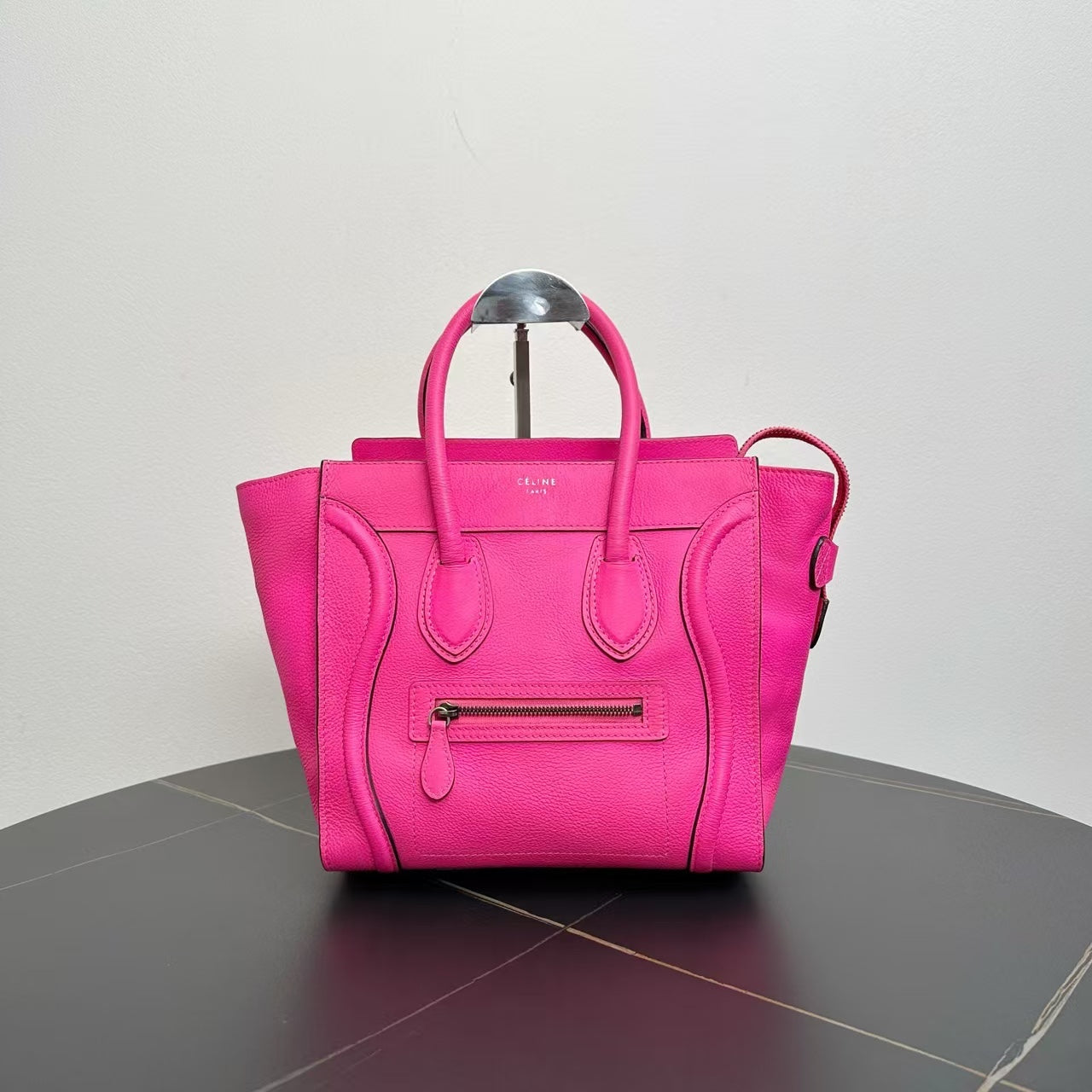 Celine Luggage Tote Bag in Pink Leather -