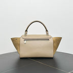 Celine Beige Trapeze Tote Bag -  Designer Handbag