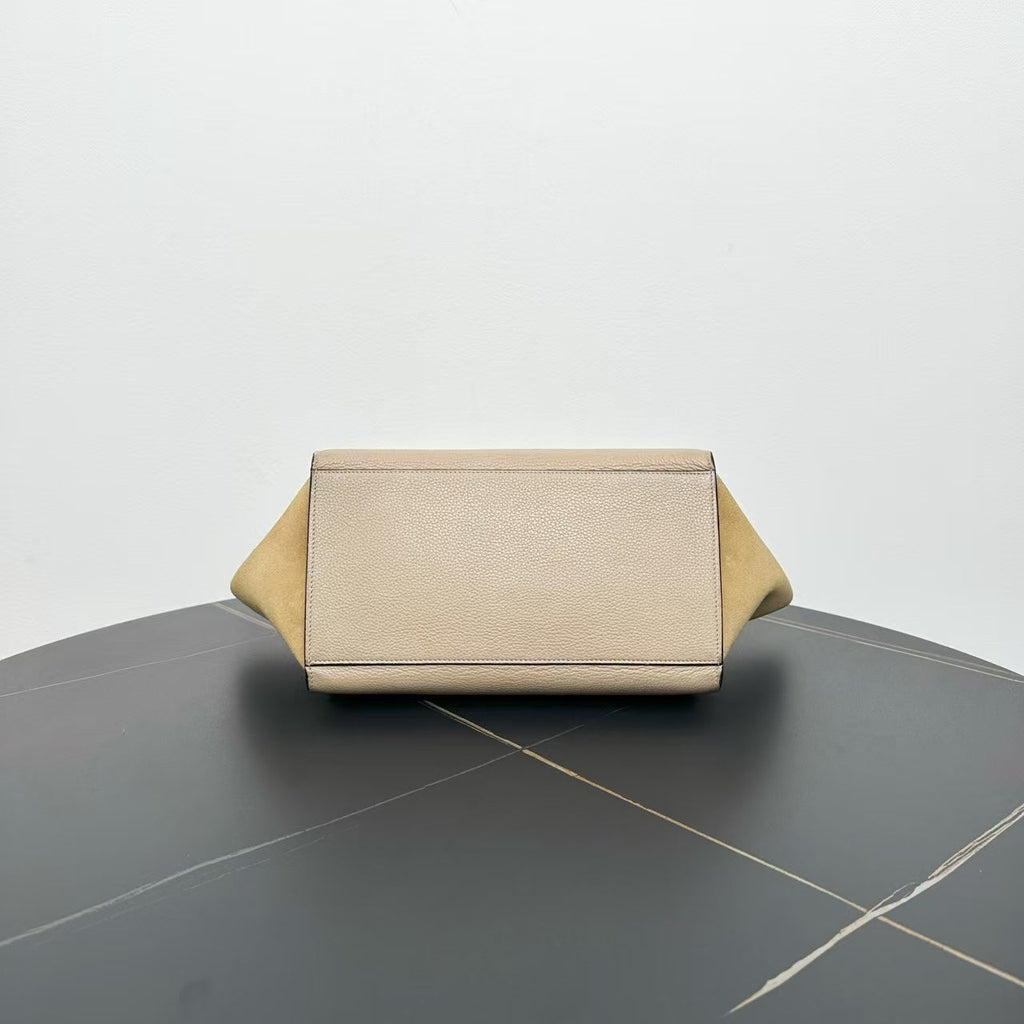 Celine Beige Trapeze Tote Bag -  Designer Handbag