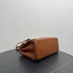 Celine Brown Leather Large Tote Bag -