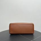 Celine Brown Leather Large Tote Bag -