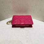 Dior Lady Dior Fuchsia Wallet