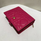 Dior Lady Dior Fuchsia Wallet