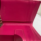Dior Lady Dior Fuchsia Wallet
