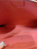 Fendi Monster Clutch Coral Leather Clutch