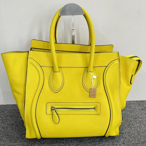 Celine  Luggage Bag SJZ2-25 Yellow Tote
