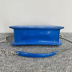 Dior Blue Patent Leather Miss Dior Shoulder Bag