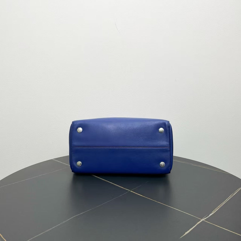 Dior Blue Leather Tote Bag -  Designer Handbag