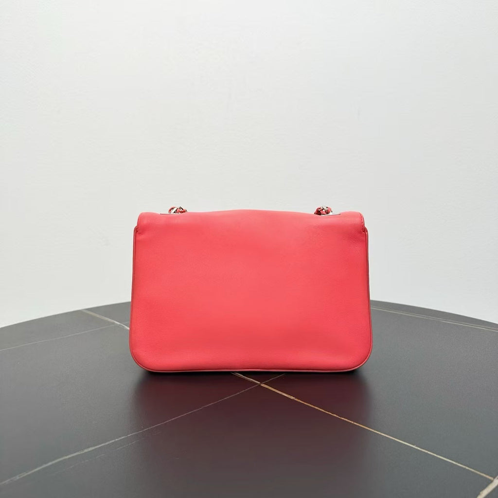 Fendi Coral Leather Shoulder Bag - Pristine Condition