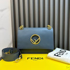 Fendi Kan I Blue Shoulder Bag -  Designer Handbag