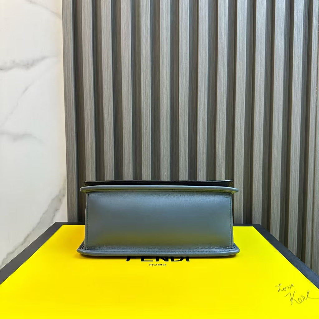 Fendi Kan I Blue Shoulder Bag -  Designer Handbag
