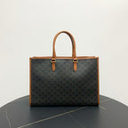 Celine Macadam Canvas Brown Tote Bag - Vintage Designer Handbag