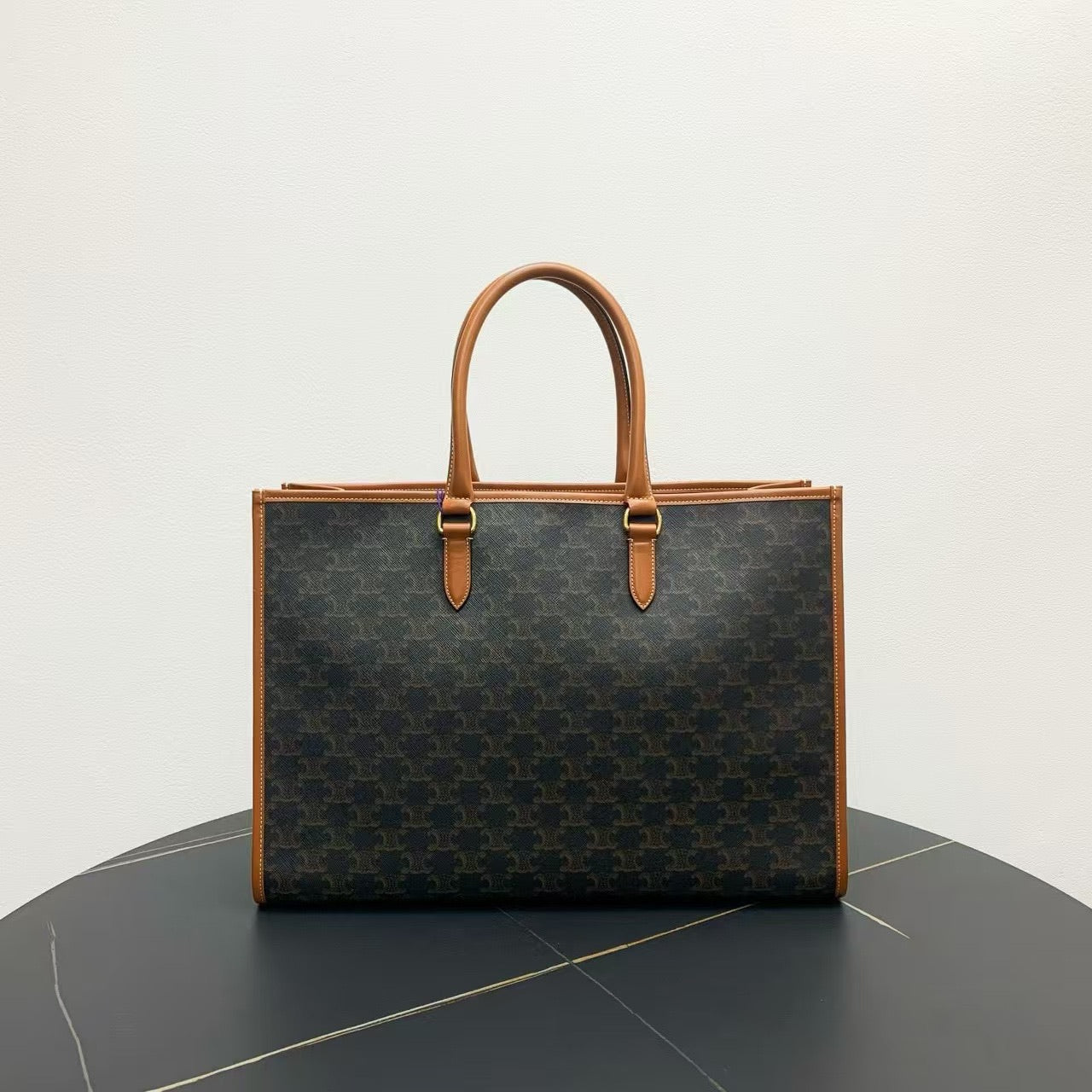 Celine Macadam Canvas Brown Tote Bag - Vintage Designer Handbag