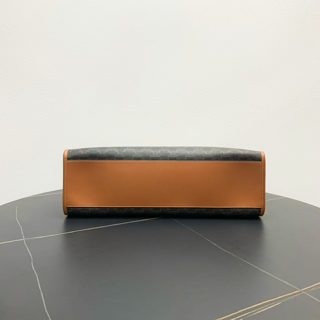 Celine Macadam Canvas Brown Tote Bag - Vintage Designer Handbag