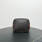 Celine Macadam Bucket Bag Brown Canvas Bucket Bags