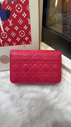 Christian Dior Miss Dior Pink Patent Leather Crossbody Bag