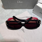 Christian Dior Sunglasses OS Black Red Gradient