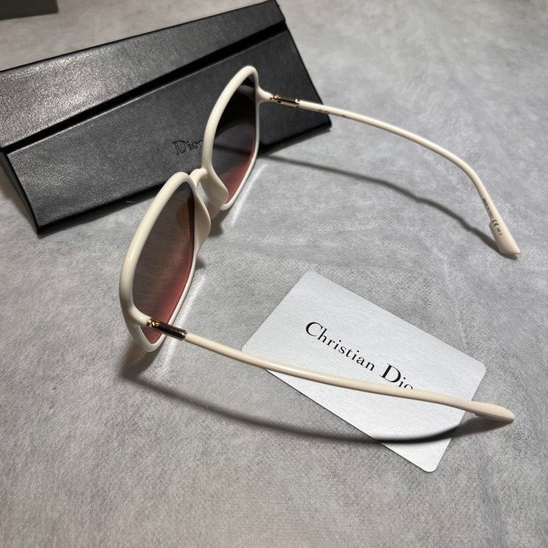 Christian Dior Sunglasses Square White OS