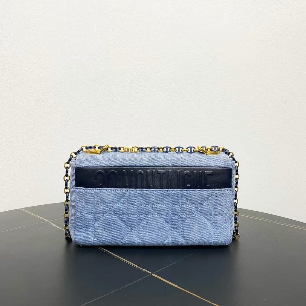 Dior Bobby Blue Denim Shoulder Bag