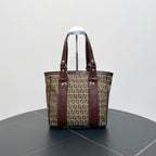 Fendi Vintage Zucca Canvas Brown Tote Bag