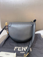 Fendi Moonlight Vit.King Roma Blue Leather Shoulder Bag