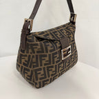 Fendi Zucca Shoulder Bag FM0120 Brown Canvas