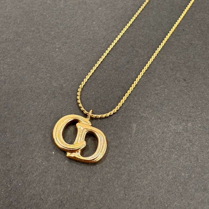 Dior CD Necklace FM6015 Gold Pendant