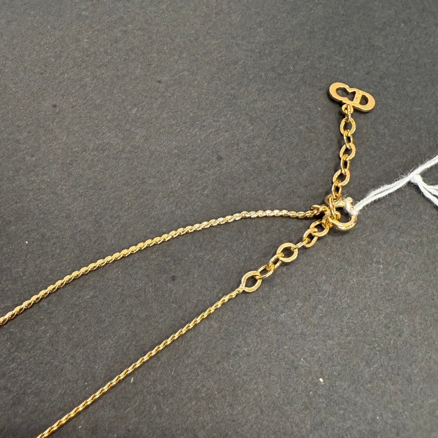 Dior CD Necklace FM6015 Gold Pendant