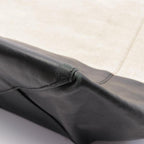 CELINE Vertical Hippopotamus Handbag Beige Black Bicolor Canvas Leather Tote Bag