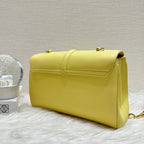 Celine Teen Soft 16 Yellow Leather Satchel Bag