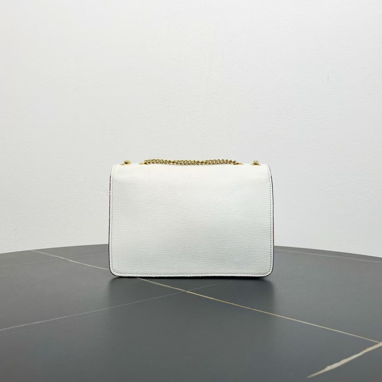 Fendi White Peekaboo Shoulder Bag -
